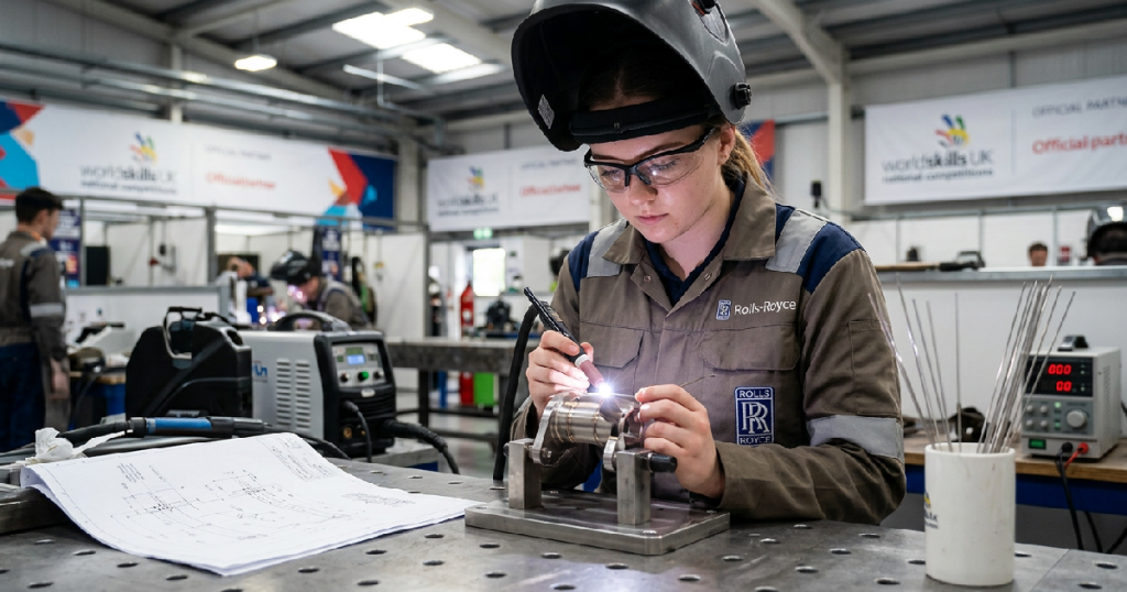 Rolls-Royce apprentice highlights technical standards at national welding competition Rolls-Royce apprentice highlights technical standards at national welding competition